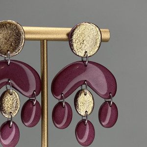 Kolczyki CIRCUS glina polimerowa