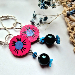 Kolczyki kolorowe boho