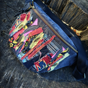 Nerka plecak z jeansu