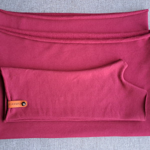 Komin i mitenki. Bordo.