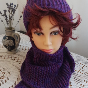 Szalik i chusta dwa w jednym z opaską