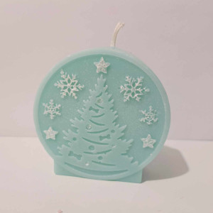 Świeca świąteczna bombka