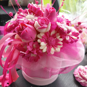 Candle Flower box XL wykonany z naturalnych świec sojowych z aromatem