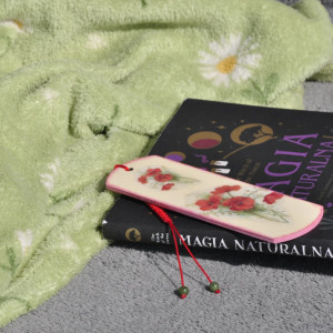 Zakładka do książki - zdobiona metodą decoupage