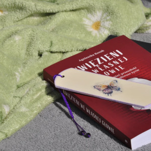 Zakładka do książki - zdobiona metodą decoupage