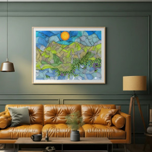 72. TEKSTURY NATURY - rysunek, plakat.