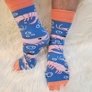 skarpetki uniwersalne w krewetki Filipki