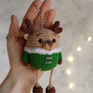 Brelok renifer, Brelok jelonek, Brelok na prezent, Upominek świąteczny