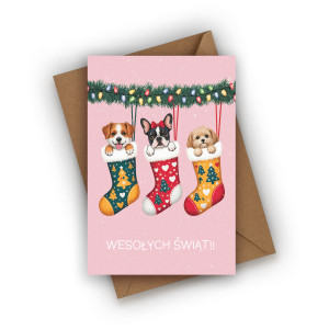 Kartka świąteczna- Wesołych Świąt