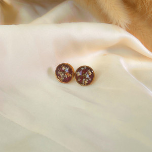 Kolczyki wkrętki z kwiatami