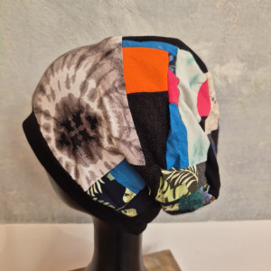 Czapka patchworkowa uniwersalna