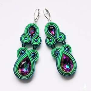 Juicy Grapes kolczyki sutaszowe