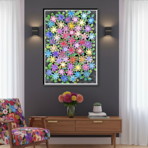 7. STRASZNE STOKROTKI - rysunek, plakat.