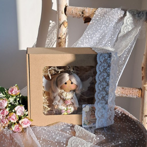 aniołeczek stróż z serduszkiem SZYTY NA ZAMÓWIENIE