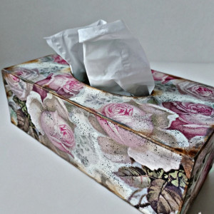 Chustecznik "Róże vintage"