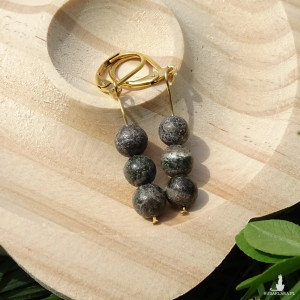 Kolczyki Jaspis afrykański Łagodzą bezsenność kamień naturalny