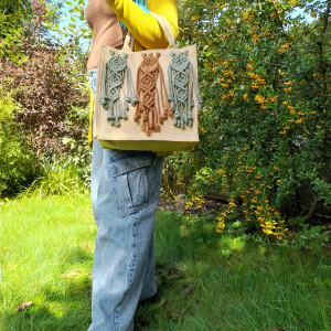 Boho shopperka z mocnej juty