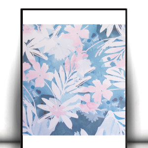 liście  plakat A4, pastelowy plakat z kwiatami, boho plakat, pastelowy plakat 21x30, dekoracyjne plakaty na ścianę, nowoczesne plakaty do domu, fajne plakaty do biura