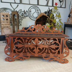 Skrzynka ażurowa z pokrywką