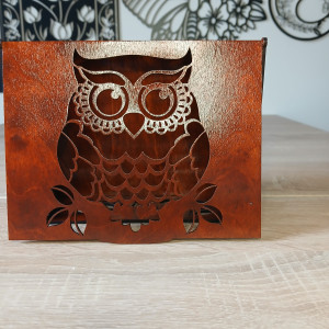 Dekoracyjna skrzynka z sową