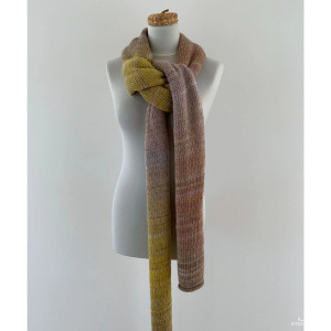 Szal Handmade Merynos na drutach