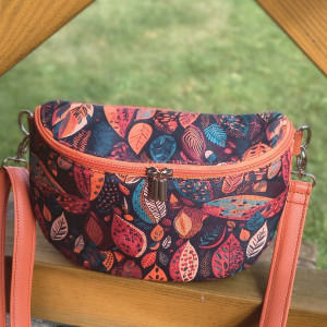 Nerkotorebka/ torebka jesienne liście z rudym