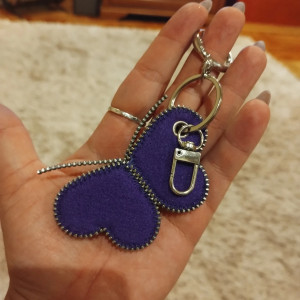 Brelok motyl fioletowy