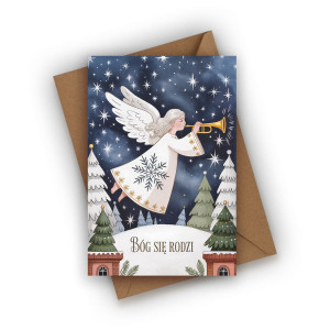 Kartka świąteczna- Bóg się rodzi