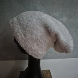 Czapka Biały miś futerko sztuczne