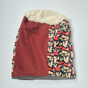 Czapka patchworkowa na podszewce