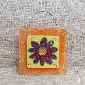 Obrazek na drewnie - Flower Melody