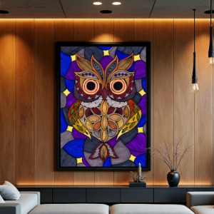 10. SOWA - rysunek, plakat.