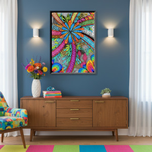 11. PALMA (RAJSKIE WAKACJE) - rysunek, plakat.