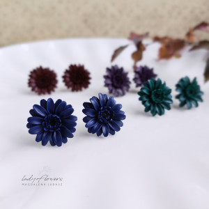 Kolczyki z gerberkami+ GRATIS kolczyki serduszka