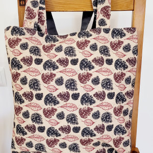 Ekologiczna torba na zakupy: jesienne szyszki