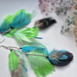 Kolczyki morski  pióra lekkie