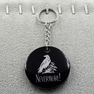 Brelok gotycki z krukiem brelok_print goth 010