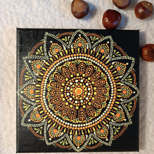 Obraz malowany na płótnie farbami akrylowymi