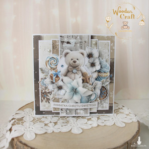 Kartka na chrzest święty, pamiątka chrztu "JolySeason1"GOTOWA