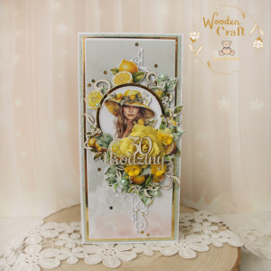 Kobieca kartka urodzinowa na 30 urodziny, prezent "Lemon" GOTOWA