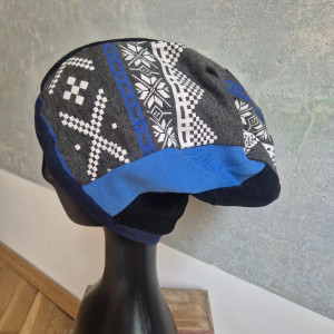 Czapka norweski wzorek smerfetka