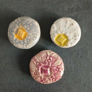 ceramiczne magnesy, magnetyczna mandala na lodówkę