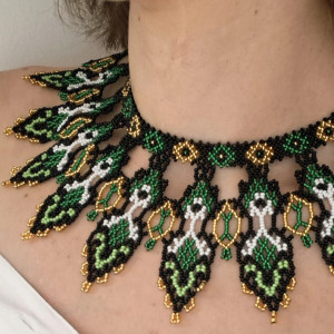 Naszyjnik z czeskich koralików