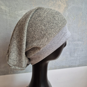 Czapka szara unisex dzianina smerfetka