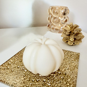 Świeca sojowa dynia dekoracja halloween prezent