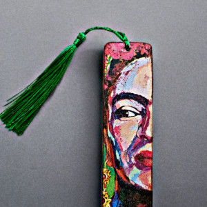 Drewniana zakładka do książki "Frida"