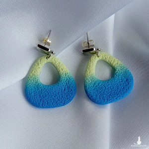 "Alma"- kolczyki z gliny polimerowej.