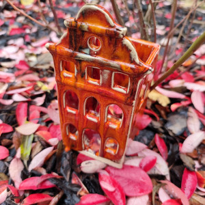 kamieniczka ceramiczna - lampion