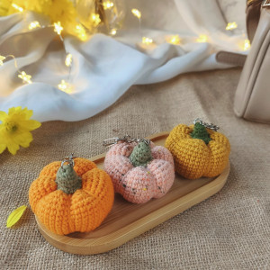 Brelok dynia, Brelok do kluczy, Brelok na prezent, Zawieszka dynia