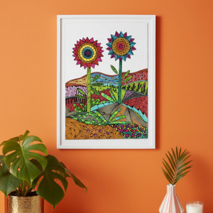 71. RYTMY OGRODU - rysunek, plakat.